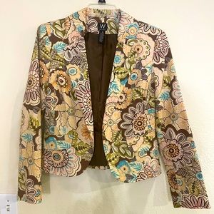Work to weekend floral blazer size 6